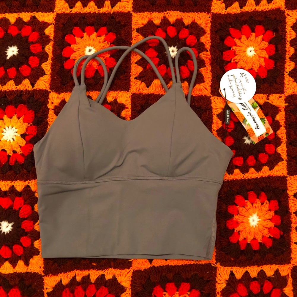 STRAPPY LONG LINE PADDED SPORTS BRA - WOMEN